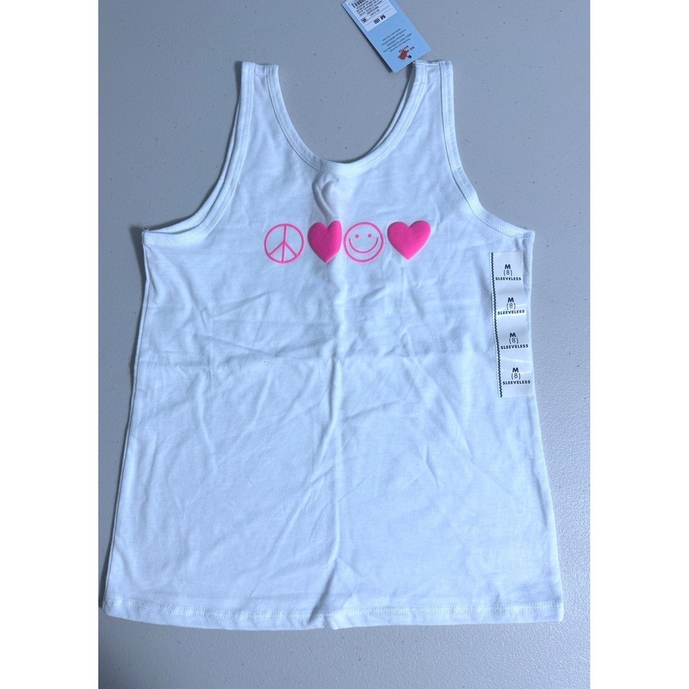 Cat & Jack Girls M (8) Graphic Tank Causal Travel Cute Everyday